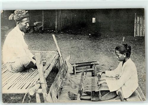 Jakarta 1912 Teppichweber Tracht