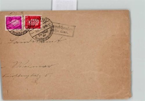 99869 O5801 Schwabhausen b Gotha, Thür - Landpoststempel