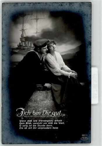 Marineschiffspost Ich bin Dir gut Poesie / Liebe Frau