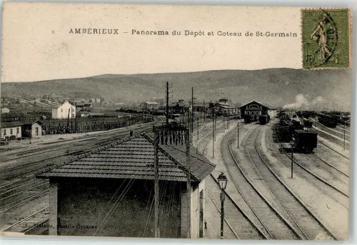 Amberieux 1917 Bahnhof