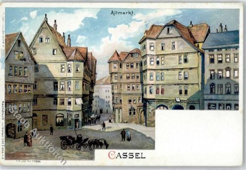 Kassel Altmarkt Pferdekutsche