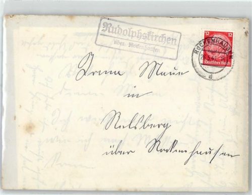 67742 W6758 Rudolphskirchen - Landpoststempel