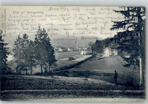 Georgenthal 1904 Blick auf die Stadt