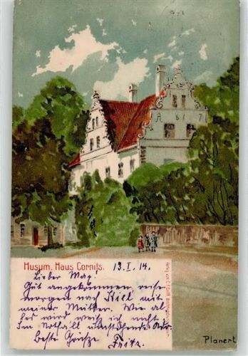 Husum 1914 Haus Cornils sign. Planert