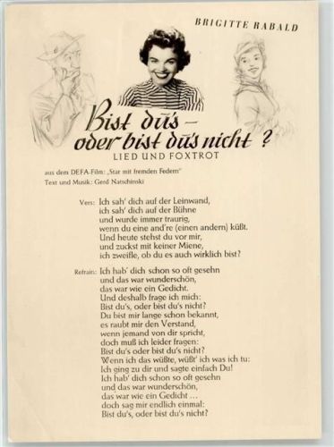 Rabald, Brigitte Bist dus oder bist dus nicht