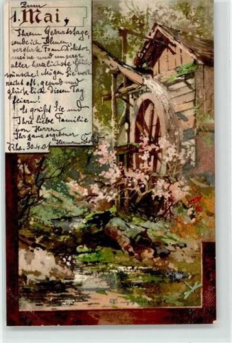1901 sign. Guggenberger, T. Mai Wassermühle