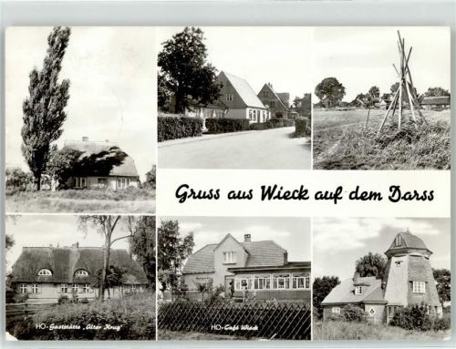 Wieck a Darß Dorfstrasse Gasthaus Alter Krug Cafe Wieck