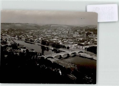 Würzburg Ort handschriftlich Blick vom Käppele