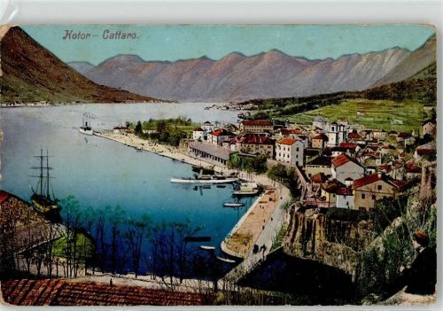 Kotor 1916 Hafen Feldpost WK I