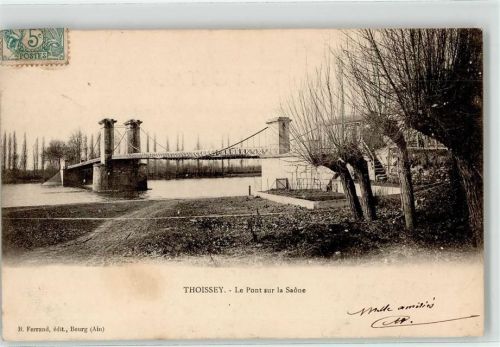 Thoissey Brücke über die Saone