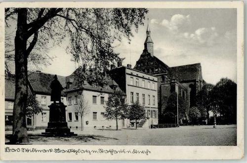Bad Wilsnack 1939 Denkmal Rathaus Landpost Kirche