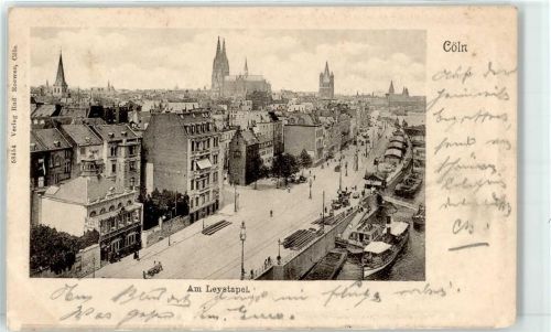 50667 W5000 Köln Stadt 1903 - Am Leystapel Blick zum Dom
