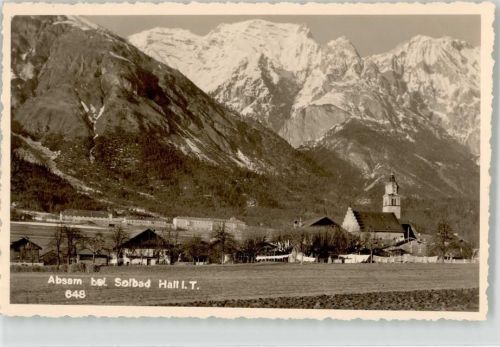 6060 Absam Foto AK Solbad Hall Tirol Kirche