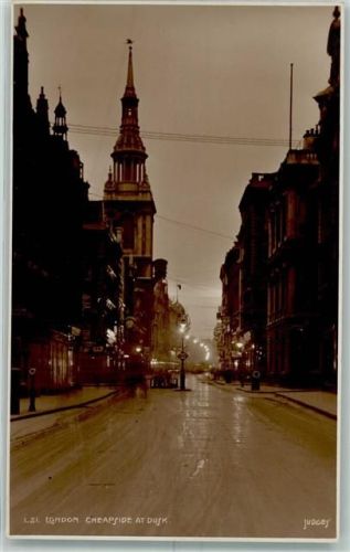 London Cheapside at Dusk am Abend