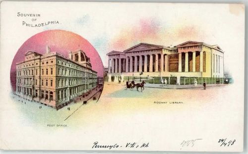 Philadelphia Post Office Postamt Ridgway Library
