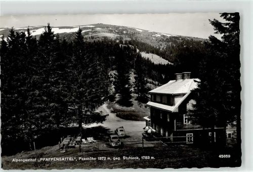Steinhaus Gasthaus Pfaffensattel Stuhleck Paßhöhe Maria Grundbichler