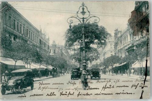 Rio de Janeiro 1923 Auto Avenida rio Branco