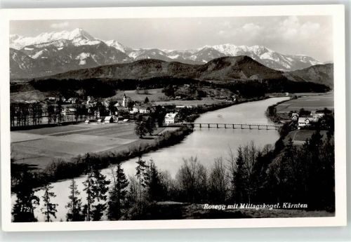 Rosegg Mittagskogel Brücke Fluß