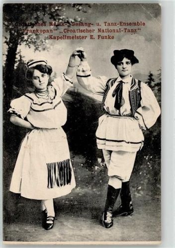 1909 Kroatischer National-Tanz Tanz-Ensemble Frankopan