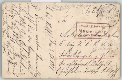 Mauerberg Landpoststempel