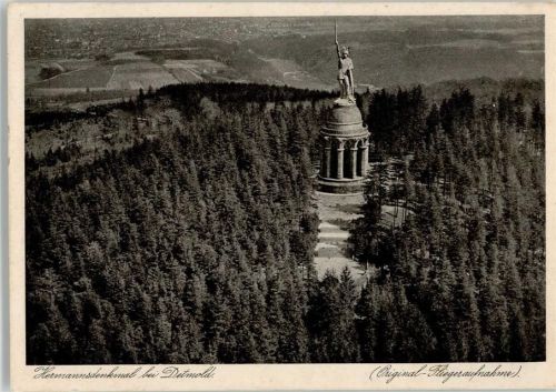 Detmold Fliegeraufnahme Herrmannsdenkmal
