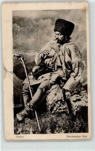 Bukarest Bucuresti 1918 - Tracht Rumänischer Hirte Feldpost WK I