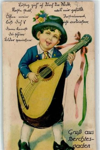 Berchtesgaden Junge Gitarre Leporello
