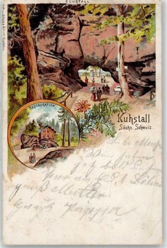 Bad Schandau 1899 Kuhstall Gasthaus