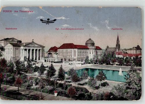 Posen Theater Platz Ansiedlungskommision Paulikirche