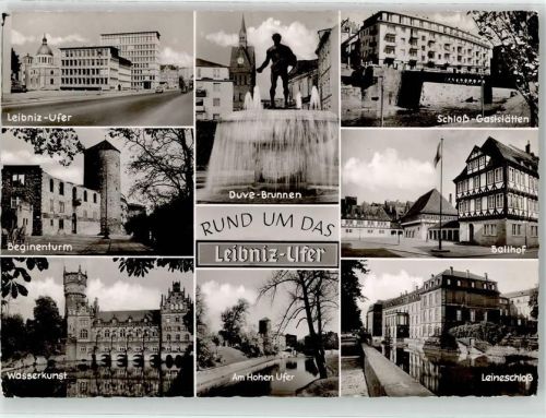 Hannover Duve Brunnen Schlossgasthaus Ballhof Wasserkunst Leibnitzufer Leineschloss Beginenturm