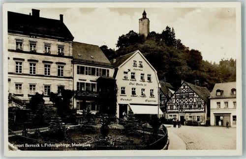 Bad Berneck Marktplatz Pension Bube