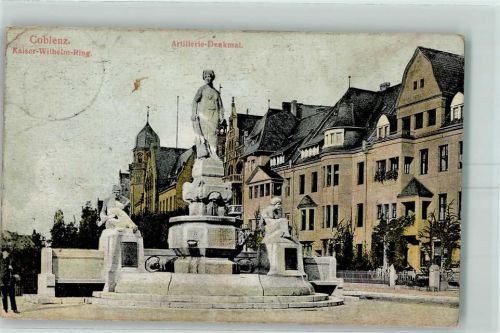 56068 W5400 Koblenz am Rhein - 1915 kaiser Wilhelm Ring Artillerie Denkmal