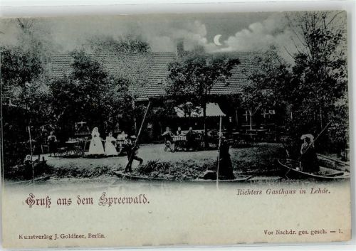 Lehde 1898 Gasthaus Richter Kahn
