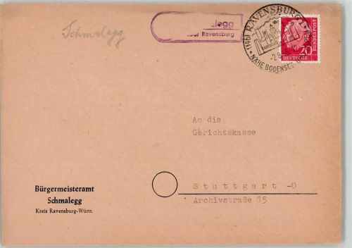 88212 W7980 Schmalegg KEINE AK Landpoststempel