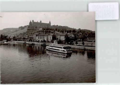 Würzburg Ort handschriftlich Undine Fahrgastschiff Festung