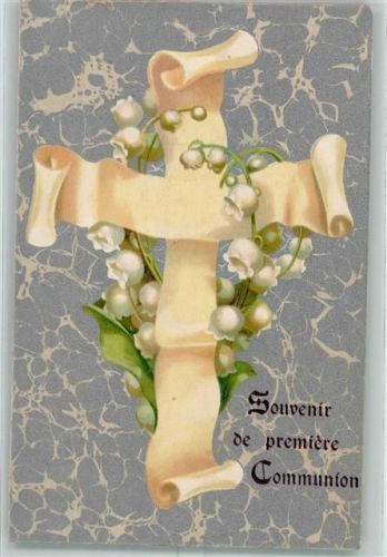 1905 Maiglöckchen Kreuz AK