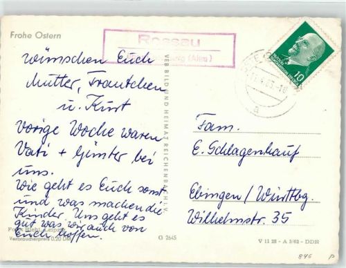 Rossau Landpoststempel
