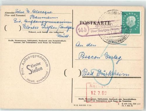 Sießen Landpoststempel