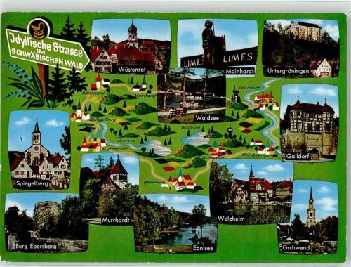 Wüstenrot Gschwend Kirche Ebnisee Welzheim Gaildorf Mainhardt Murrhardt Burg Ebersberg Untergöningen