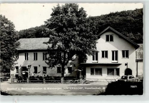 Hintersdorf 1969 Gasthaus G.Weinberger Haselbacherstraße 46