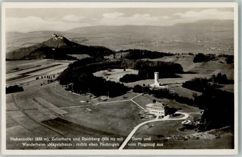 Hechingen Fliegeraufnahme Turm Wanderheim Nägelehaus Hohenzollern