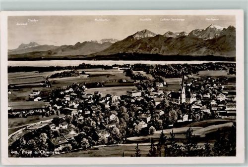 83209 W8210 Prien a. Chiemsee - Zwiesl Staufen Hochgern Hochfelln Kirche