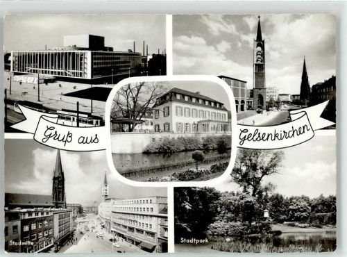 45879 W4650 Gelsenkirchen - Straßenbahn Kirche Stadtpark