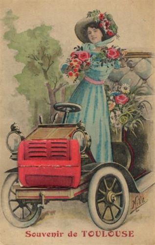 Toulouse Toulouse (Frankreich) Leporello, Auto, sign. Mille II (Stauchung, Ecken abgestossen)