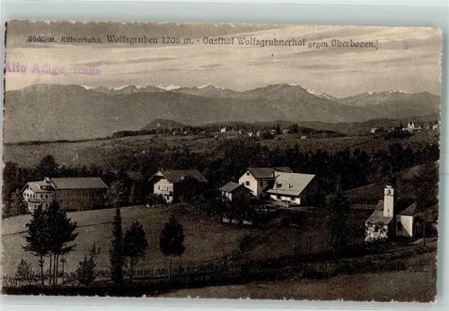 Soprabolzano 1912 Südtirol Rittenbahn Wolfsgruben Gasthaus Wolfsgruberhof