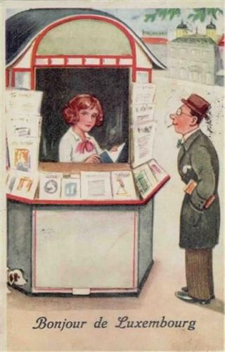 Luxembourg Luxemburg (Luxemburg) Leporello, Zeitungskiosk I-II (Marke entfernt)