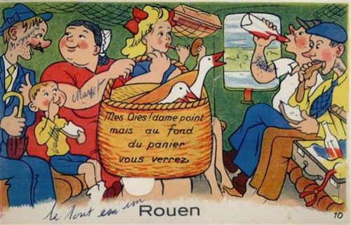 Rouen Rouen (Frankreich) Leporello II (minimaler Einriss)