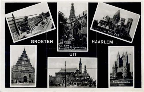 Haarlem Haarlem (Niederlande) Leporello, Foto-Karte II (fleckig RS)