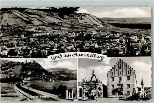 Hammelburg Schloss Saaleck Marktplatz Überstempel