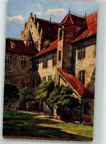 Füssen sign. Marschall Schlosshof des Hohen Schlosses Bodenseeverlag Nr. 793